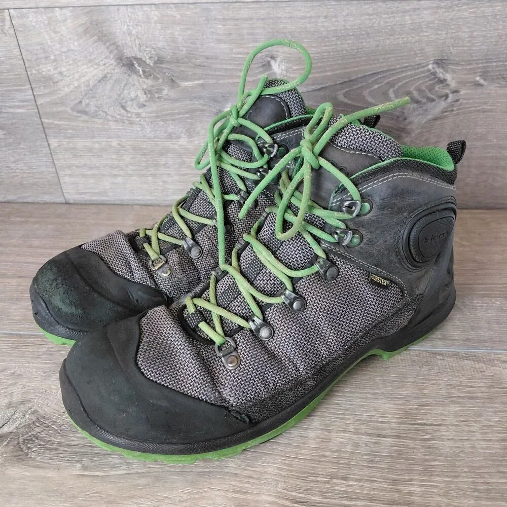 ECCO Boots Men 10 Gray BIOM Terrain GTX Gore-Tex Waterproof Outdoor Hiking Ankle